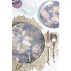 Set Set takëm prej çeliku me ngjyrë të ngopur Saten Design 24 copë copë - Fantazi Viadurini