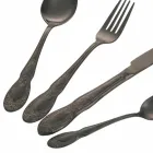 Set takëmi i zi ose ari prej çeliku të plotë 24 copë - Fantazi Viadurini