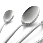 Set takëmesh prej çelik inox të lëmuar me dizajn katror 24 copë - Bumbun Viadurini