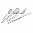 Set takëmesh në çelik të pandryshkshëm 24 pjesë të një dizajni elegant - Ronfo Viadurini