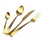 Komplet takëmesh prej 24 Copash prej argjendi, ari ose bakri, mat, çeliku - Borough Viadurini