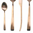 Komplet takëmesh prej 24 Copash prej argjendi, ari ose bakri, mat, çeliku - Borough Viadurini