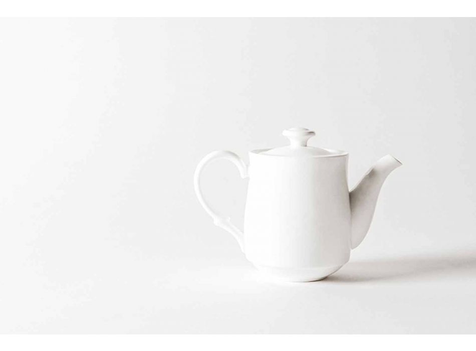 Vendosja e filxhanit të kafesë në modelin e Porcelanit të Bardhë 15 copë - Samantha Viadurini
