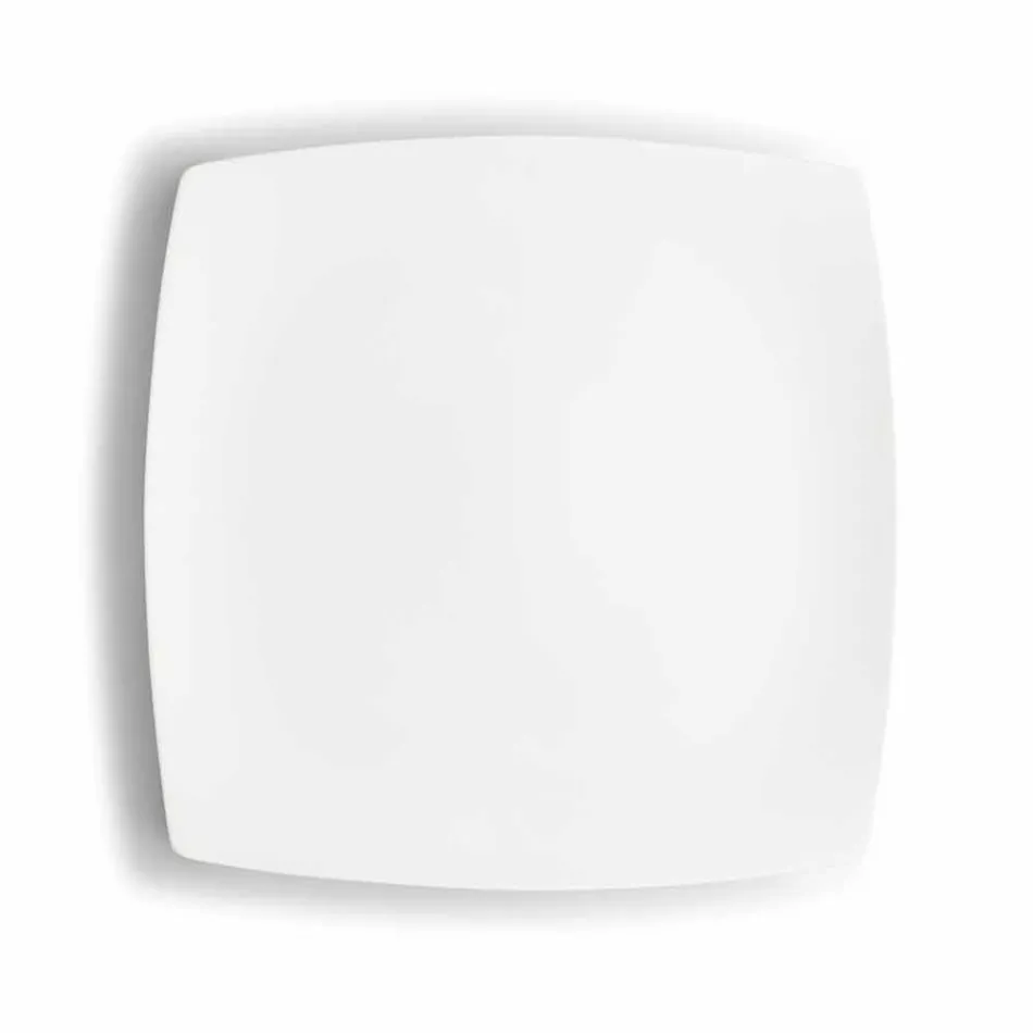 Kupa kafeje prej porcelani të Bardhë Shërbimi Dizajn modern 8 copë - Duomo Viadurini