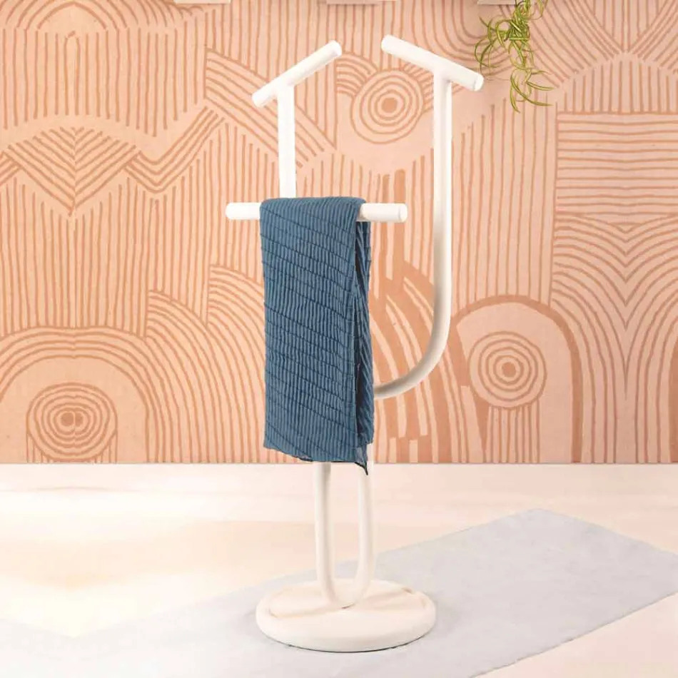 Stendë shërbëtorësh në çelik të pikturuar RAL prodhuar në Itali - Arcano Viadurini