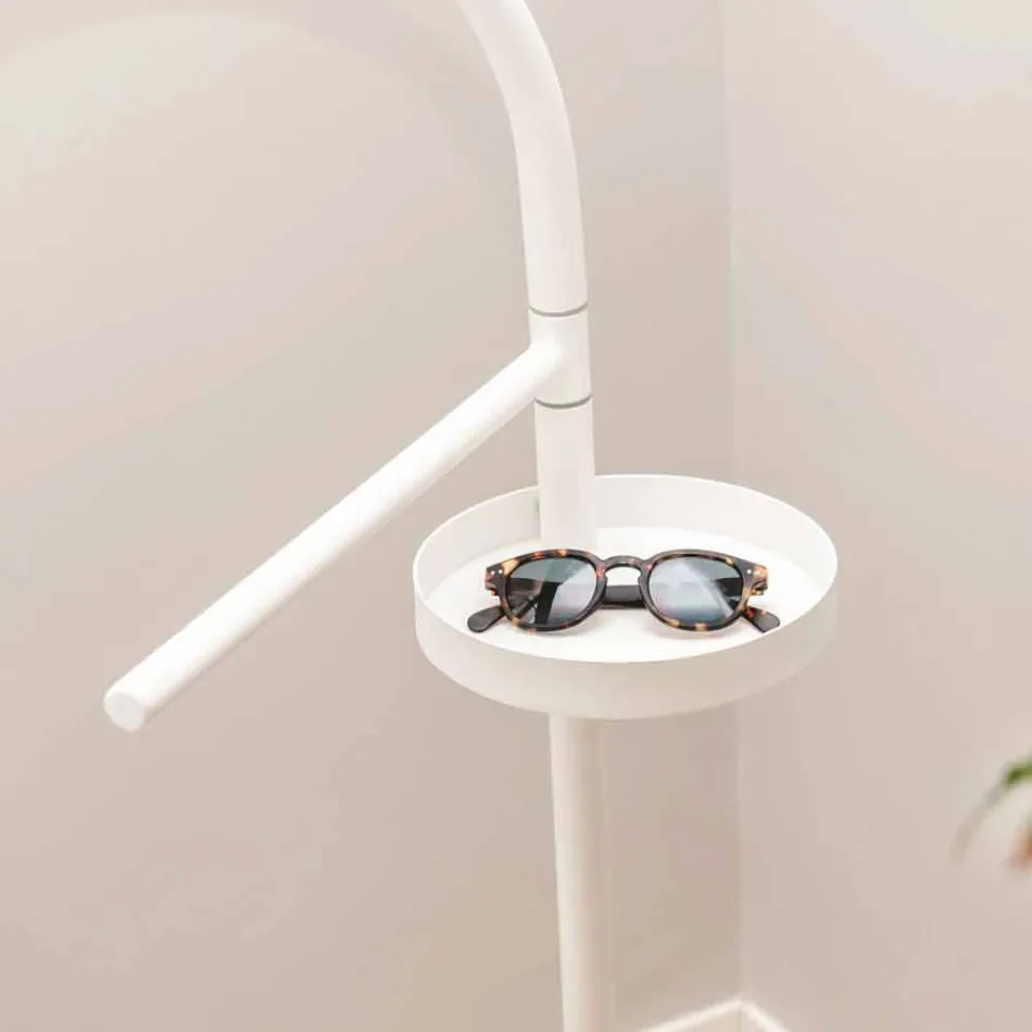 Stendë moderne shërbëtor në çelik të pikturuar RAL të modelit Made in Italy - Mirello Viadurini