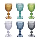 Set me 12 gota 210 ml në gotë me ngjyra dhe Relief Work - Sunset Viadurini