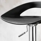 2 shtator stools në metal krom dhe PVC Aldo, dizajn modern Viadurini