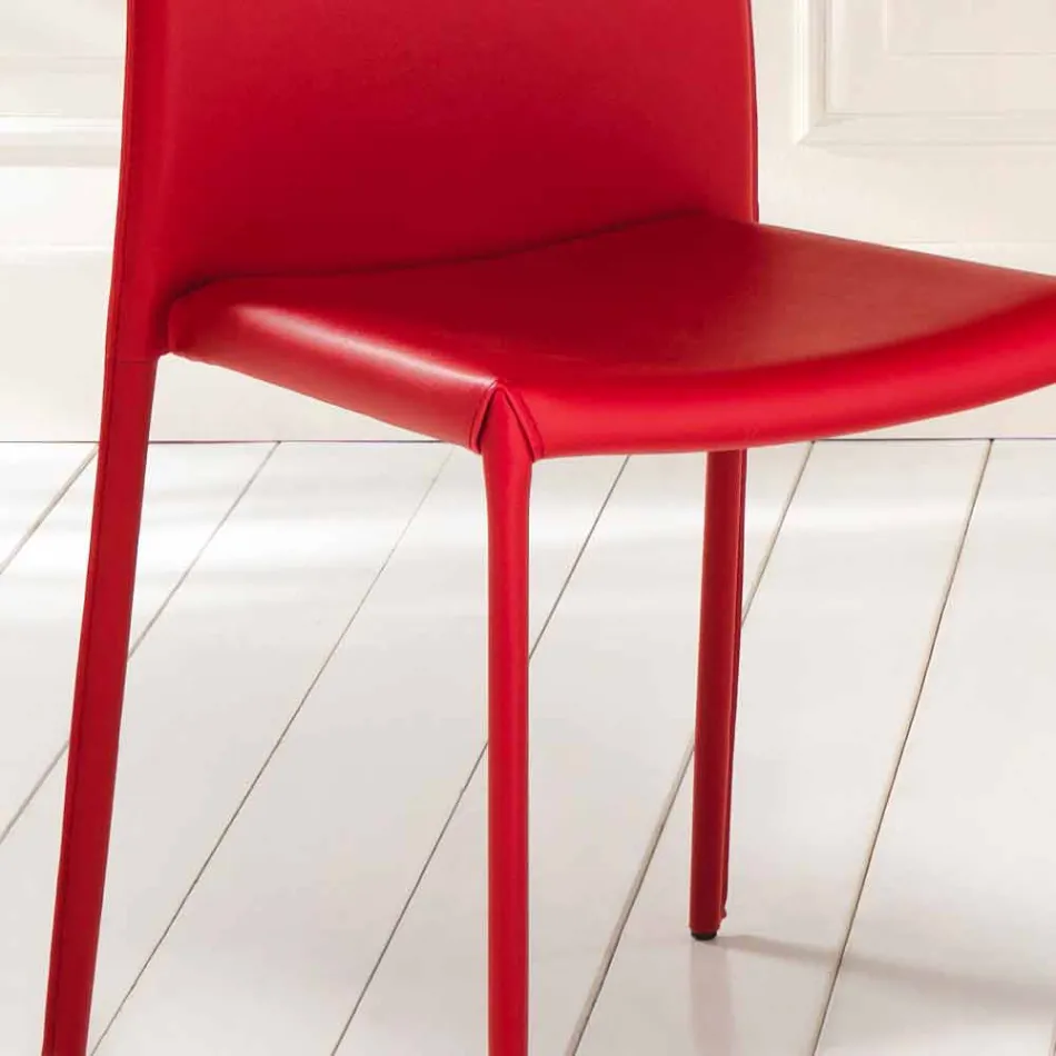 4 shtator karrige moderne Lëkura imituese e gëzimit, e mbuluar plotësisht Viadurini