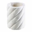 Aksesorët e dizajnit të banjës të vendosur në mermer Calacatta Monza Viadurini