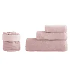 Komplet banjoje 8 copë me pëlhurë pambuku të pastër, të gjitha veshjet e lyera - të lëmuara Viadurini