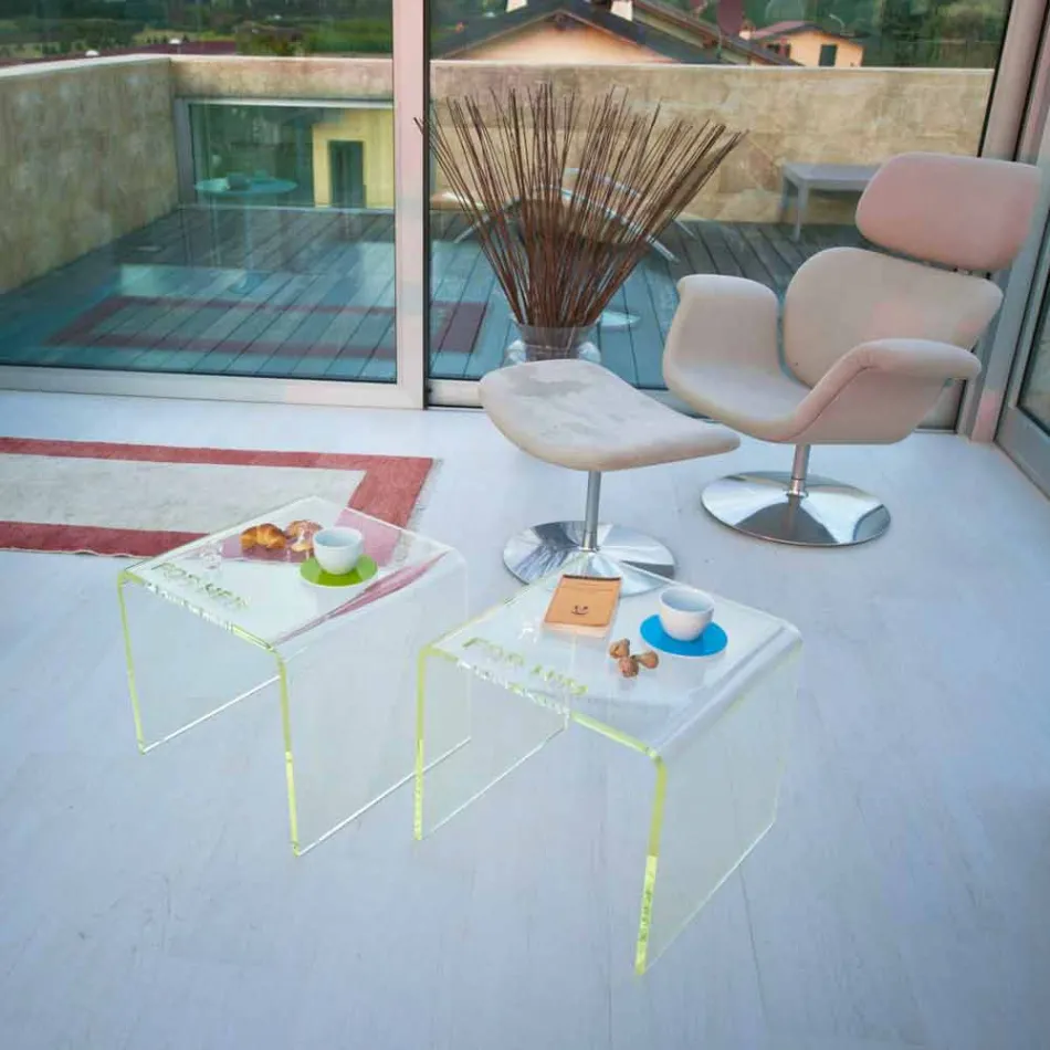 Komplete për krevate të dizajnit modern në metakrilate të bëra në Itali - Leielui Viadurini