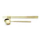 Set i përbërë nga lugë frutash, shkopinj dhe pushim për takëmet me Origami - Osaka Viadurini