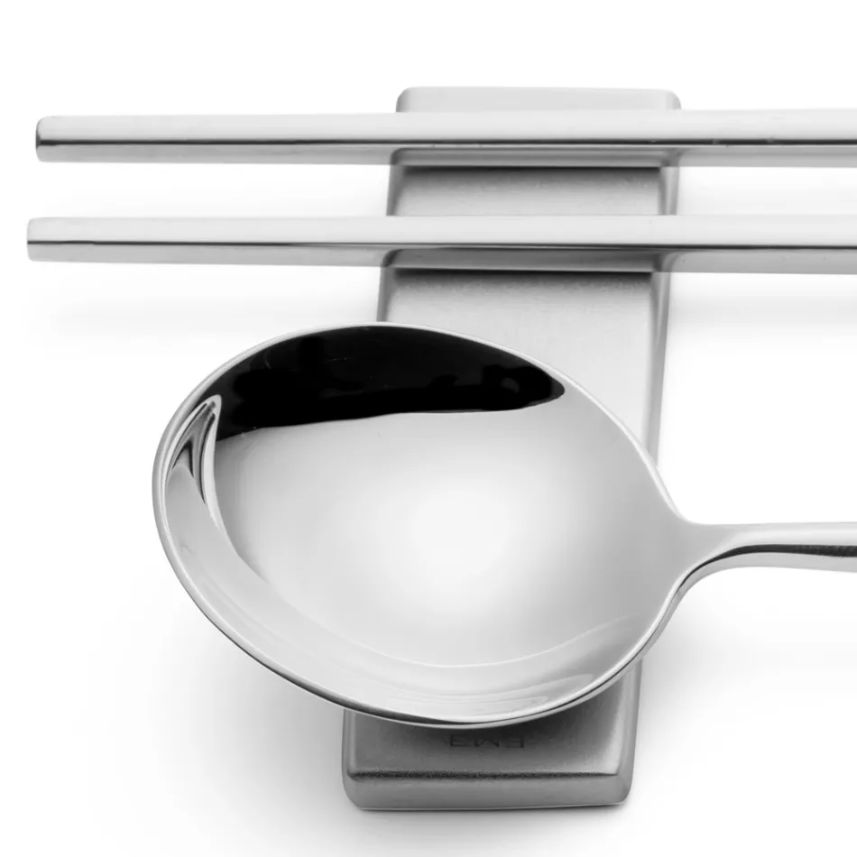 Set i përbërë nga lugë frutash, shkopinj dhe pushim për takëmet - Osaka Viadurini