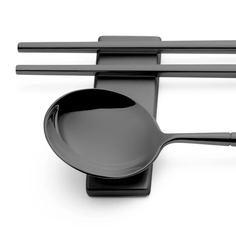 Set i përbërë nga lugë frutash, shkopinj dhe pushim për takëmet - Osaka Viadurini