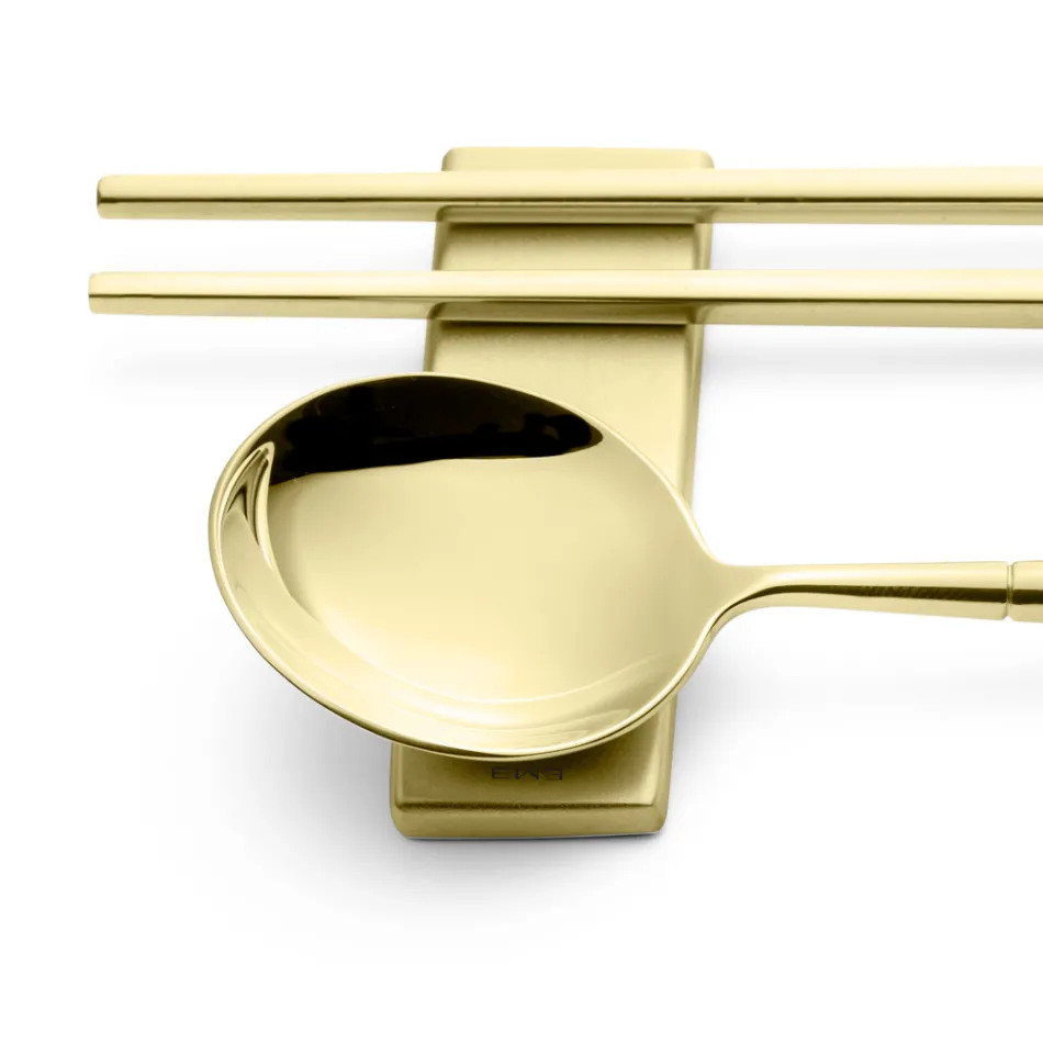 Set i përbërë nga lugë frutash, shkopinj dhe pushim për takëmet - Osaka Viadurini