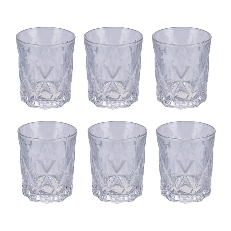 Set me 12 gota uji 300 ml në Crafted Glass - Cup Viadurini