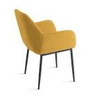 Set prej 2 kolltuqesh të veshura me tapiceri në material shumëngjyrësh dhe kornizë metalike - Valeria Viadurini