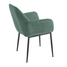 Set prej 2 kolltuqesh të veshura me tapiceri në material shumëngjyrësh dhe kornizë metalike - Valeria Viadurini