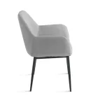 Set prej 2 kolltuqesh të veshura me tapiceri në material shumëngjyrësh dhe kornizë metalike - Valeria Viadurini