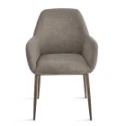 Set prej 2 kolltuqesh të veshura me tapiceri në material shumëngjyrësh dhe kornizë metalike - Valeria Viadurini