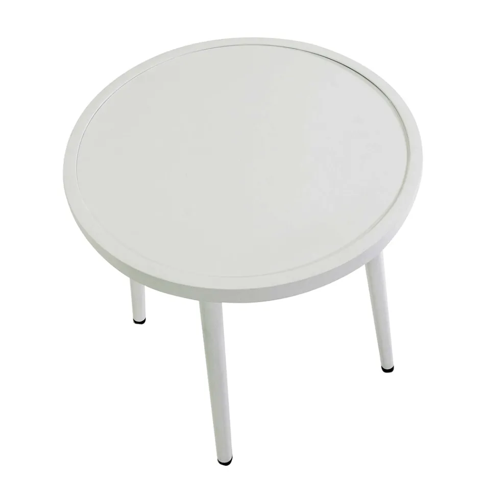 Set me 2 kolltuqe me tavoline alumini ne finiture te ndryshme - Suvenir Viadurini