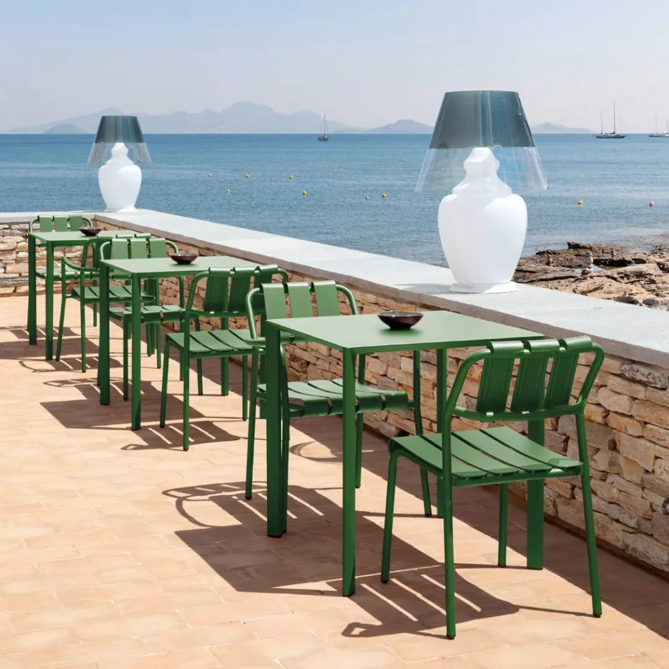 Set me 2 karrige kopshti të prodhuara tërësisht nga alumini - të shkëlqyeshme Viadurini