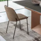 Set me 2 Karrige Dhomë Dite prej Pëlhure dhe Metal Prodhuar në Itali - Ivy Viadurini