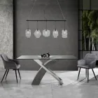 Set me 2 karrige në pëlhurë Velvet Effect - Plutonium Viadurini