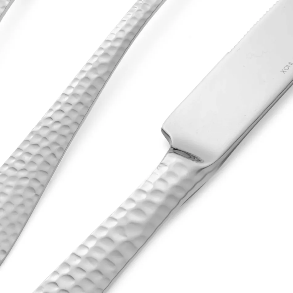 Set me 24 takëme prej çeliku inox të lëmuar Prodhuar në Itali - Histori Viadurini