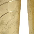 Set me 3 vazo hekuri të arta me dekorime rrethore në reliev - Walter Viadurini