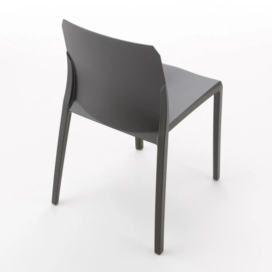 Set me 4 karrige të jashtme dhe të brendshme nga polipropileni me ngjyra të ndryshme - të ndërtuara Viadurini