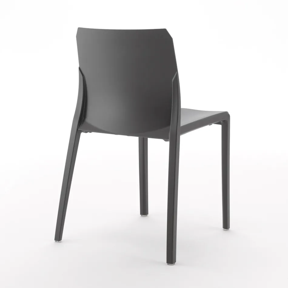 Set me 4 karrige të jashtme dhe të brendshme nga polipropileni me ngjyra të ndryshme - të ndërtuara Viadurini