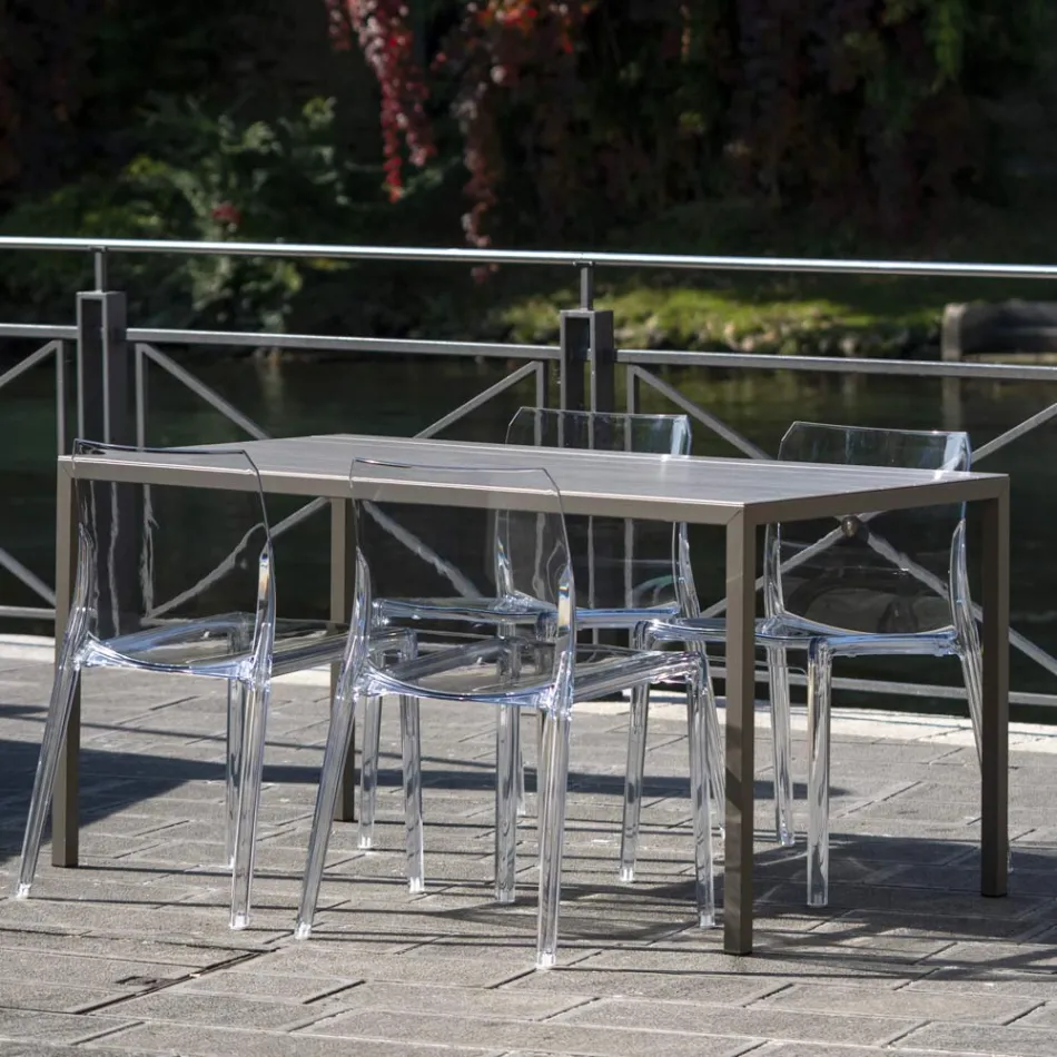 Set me 4 karrige të jashtme dhe të brendshme nga polipropileni me ngjyra të ndryshme - të ndërtuara Viadurini