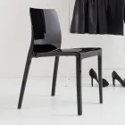 Set me 4 karrige të jashtme dhe të brendshme nga polipropileni me ngjyra të ndryshme - të ndërtuara Viadurini