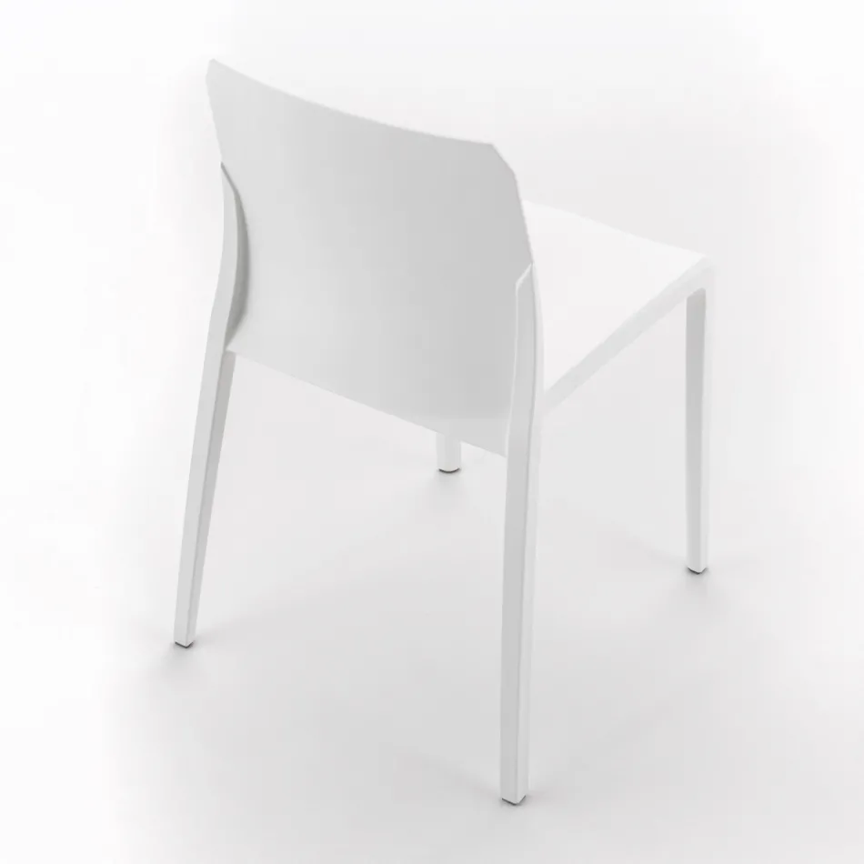 Set me 4 karrige të jashtme dhe të brendshme nga polipropileni me ngjyra të ndryshme - të ndërtuara Viadurini