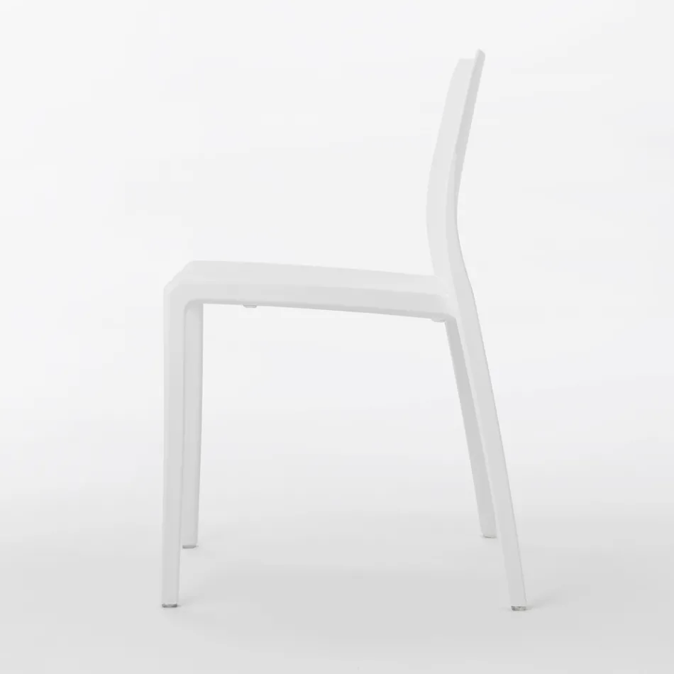 Set me 4 karrige të jashtme dhe të brendshme nga polipropileni me ngjyra të ndryshme - të ndërtuara Viadurini