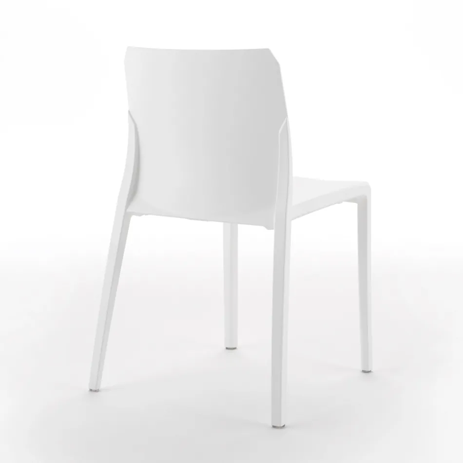 Set me 4 karrige të jashtme dhe të brendshme nga polipropileni me ngjyra të ndryshme - të ndërtuara Viadurini