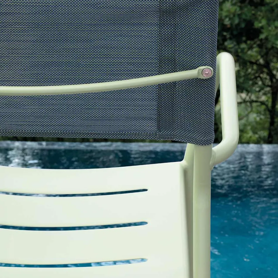 Set me 4 karrige kopshti të galvanizuara me metal dhe batilinë - Prestigio Viadurini