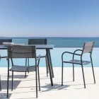 Set me 4 karrige kopshti të galvanizuara me metal dhe batilinë - Prestigio Viadurini