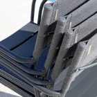 Set me 4 karrige kopshti të galvanizuara me metal dhe batilinë - Prestigio Viadurini