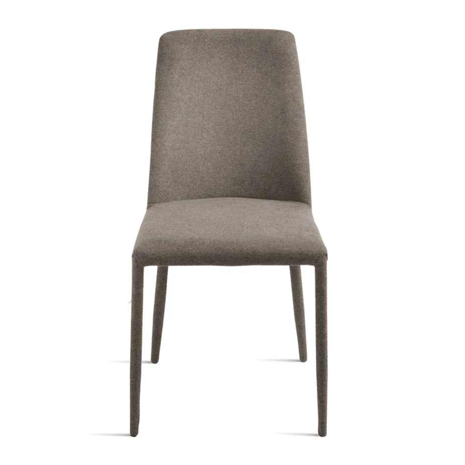 Set me 4 Karrige të Veshura me Tapiceri në Pëlhurë Shumëngjyrëshe dhe Kornizë të Veshur - Luciana Viadurini