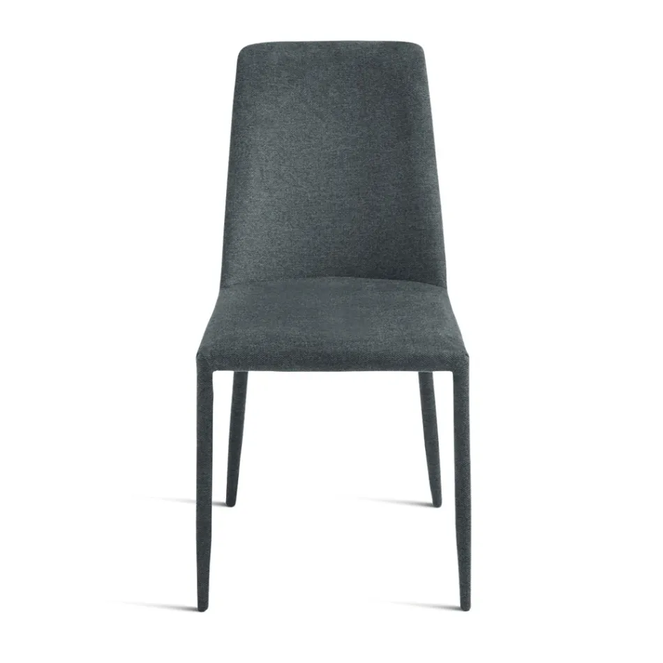 Set me 4 Karrige të Veshura me Tapiceri në Pëlhurë Shumëngjyrëshe dhe Kornizë të Veshur - Luciana Viadurini