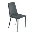 Set me 4 Karrige të Veshura me Tapiceri në Pëlhurë Shumëngjyrëshe dhe Kornizë të Veshur - Luciana Viadurini