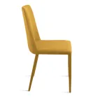 Set me 4 Karrige të Veshura me Tapiceri në Pëlhurë Shumëngjyrëshe dhe Kornizë të Veshur - Luciana Viadurini