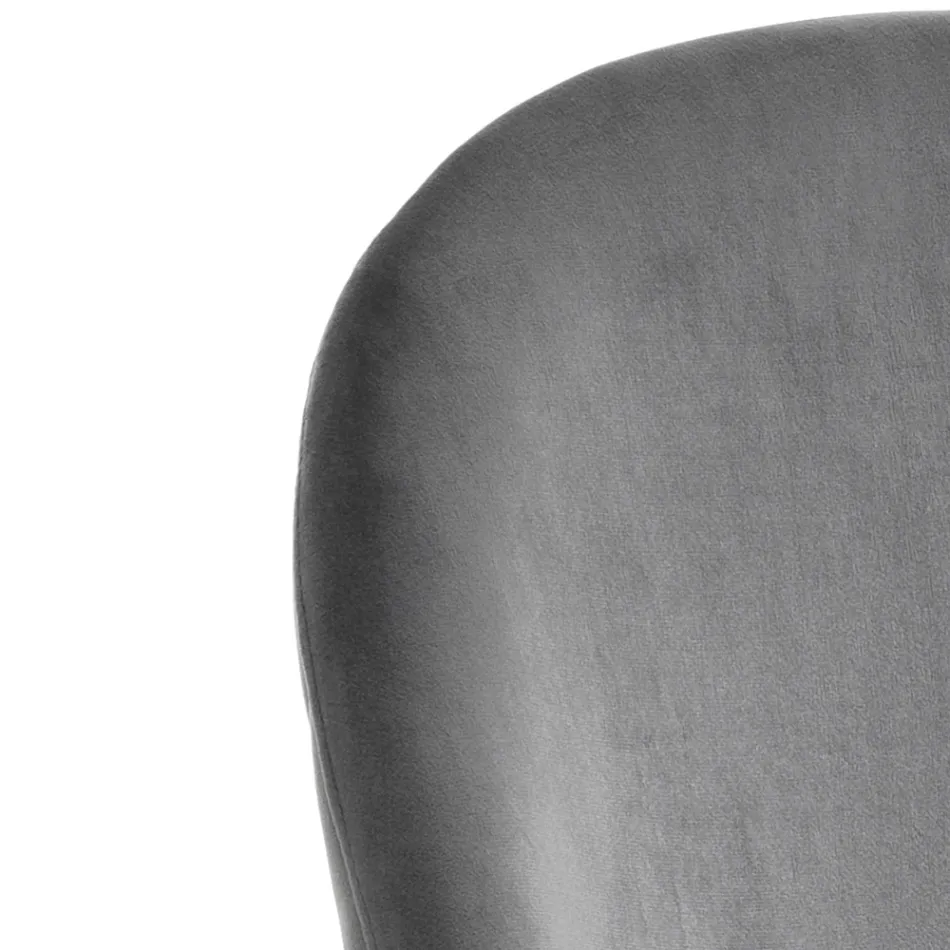 Set me 4 karrige në pëlhurë me mikrofibër Velvet Effect - Terbio Viadurini