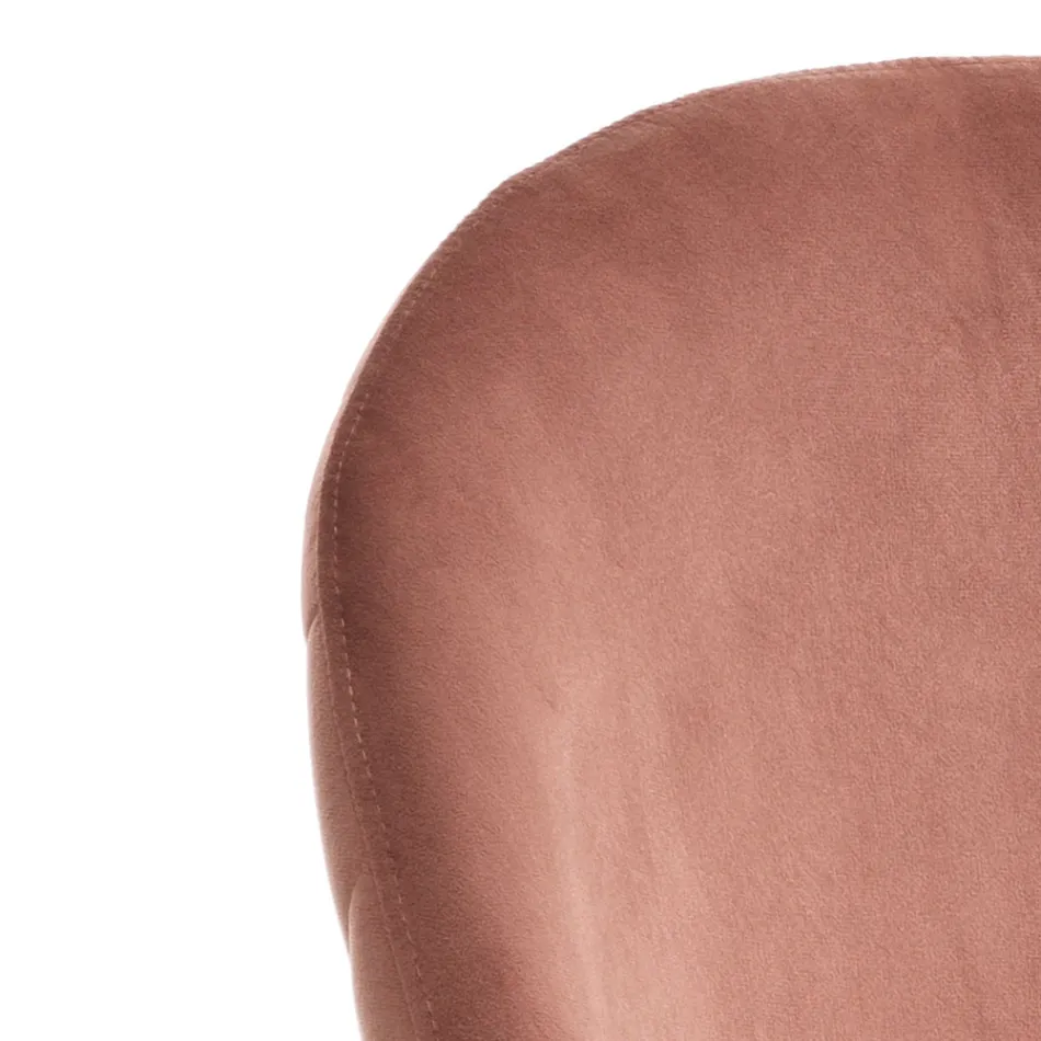 Set me 4 karrige në pëlhurë me mikrofibër Velvet Effect - Terbio Viadurini