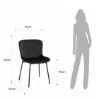 Set me 4 karrige prej pëlhure dhe këmbë të animuara - Dentice Viadurini