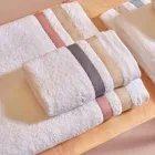 Set peshqirësh për fytyrën për mysafirë me pambuk terry të dyfishtë Serenity Viadurini