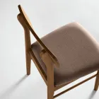 Set me dy karrige druri ekologjike me ndenjëse prej pëlhure të veshur me tapiceri - Nadir Viadurini